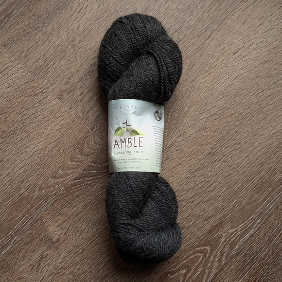 The Fiber Co Amble Wandering Souls Fingering Weight Yarn Color Saddleback Slate - Picture 2 of 5